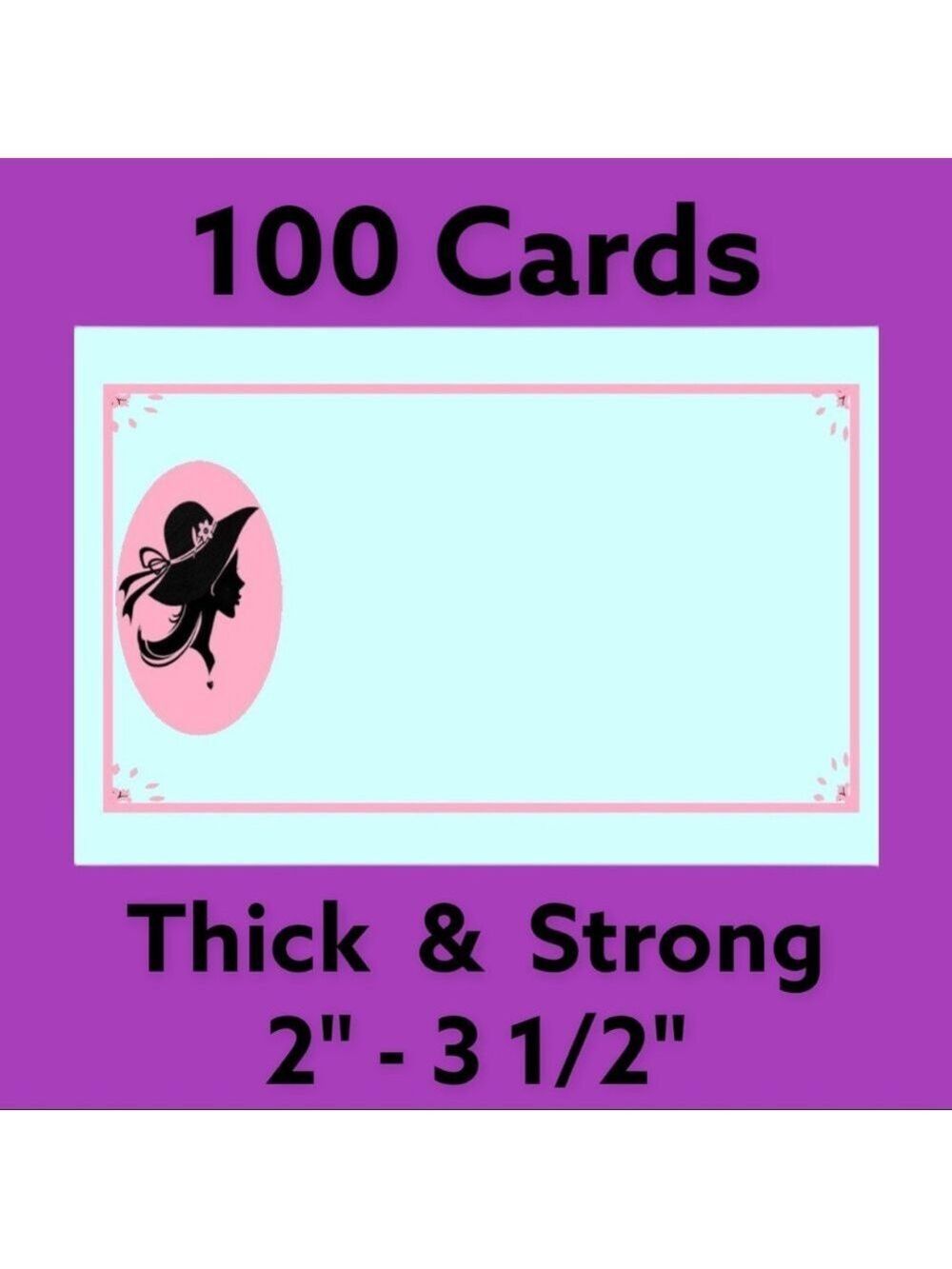 100 Cards Vintage Lady. PRICE IS FIRM 2" - 3 1/2"